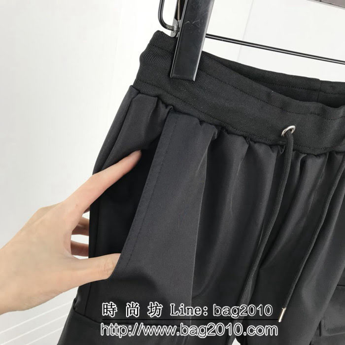 Ro歐文斯 18ss早秋新款 工裝風 雙側拉鏈大口袋 男款休閒褲 ydi2162